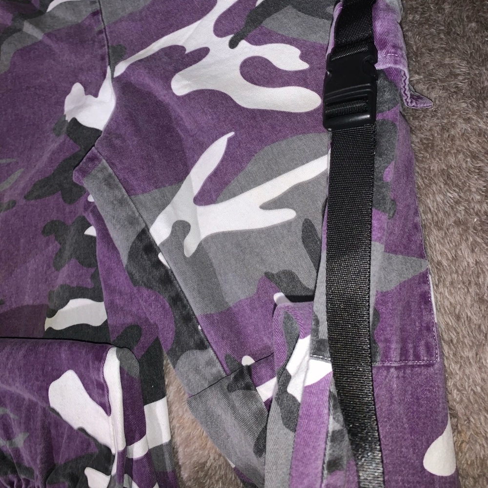 SHEIN purple camp joggers